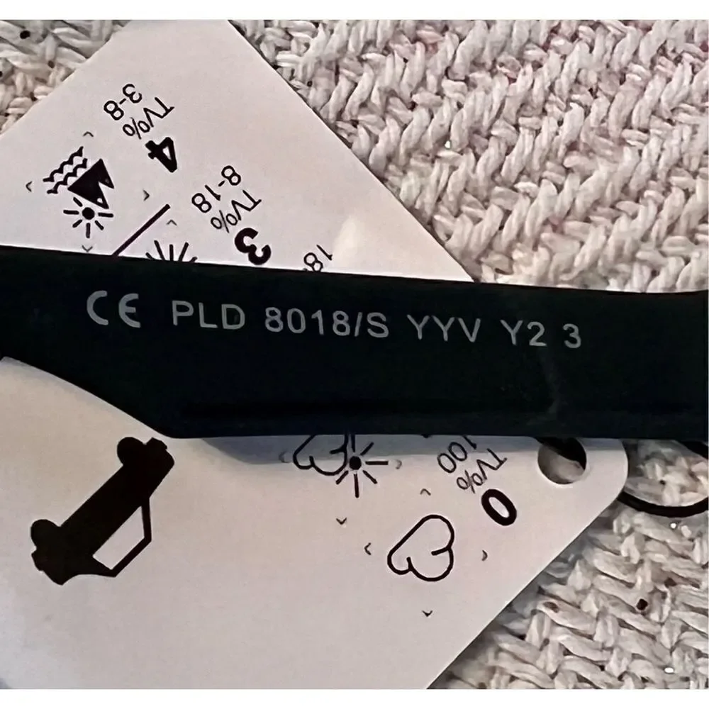 Sunglasses Child Polaroid Authentic Pld 8018/S Black Polarized Yyv / Y2 W Case